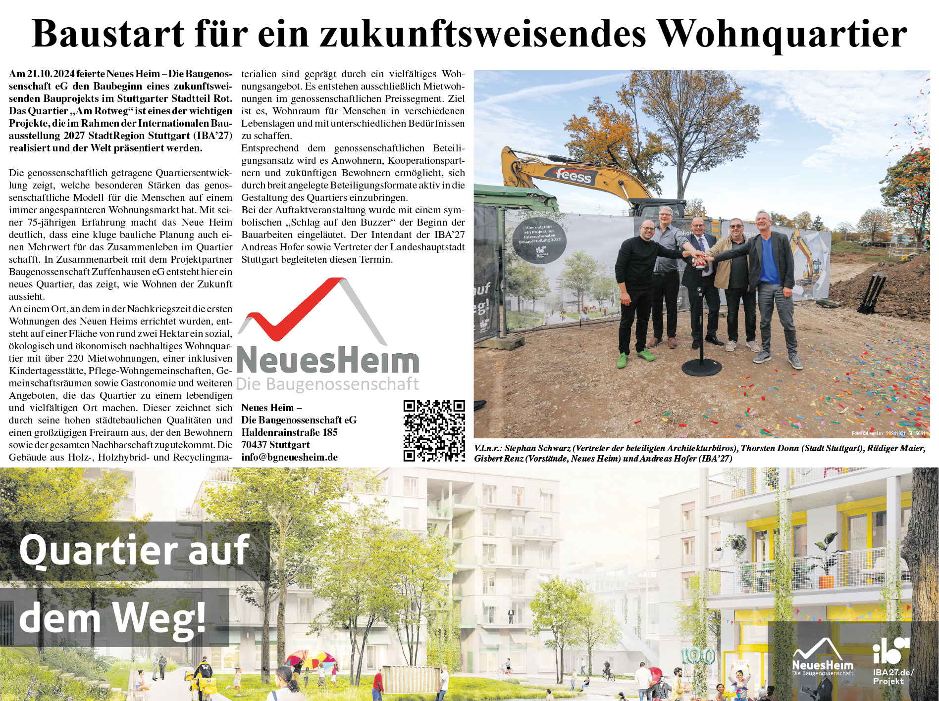 IBA’27 – Neubauquartier